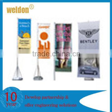 WELDON advertising large marketing flags displays