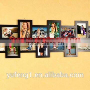 cheap popular multi window openings MDF carving collage photo picture frame 4x6