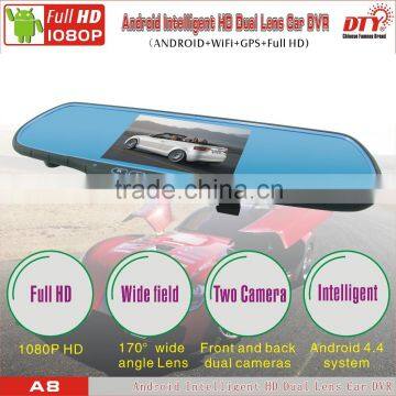 DTY Car Wireless Reversing Camera With Rearview Mirror,double Camera hd Dvr,4.3 Inch Lcd Car Dvr,A8 photo-6