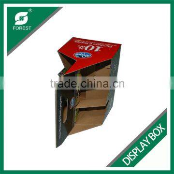 TOP SALE CORRUGATED DISPLAY STANDERS CARDBOARD MILK PACKING CARRIERS AND HOLDERS WITH HANDLE Quality Choice photo-2