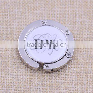 Foldable Metal Purse Hanger/round Purse Hook With Logo Wholesale photo-3