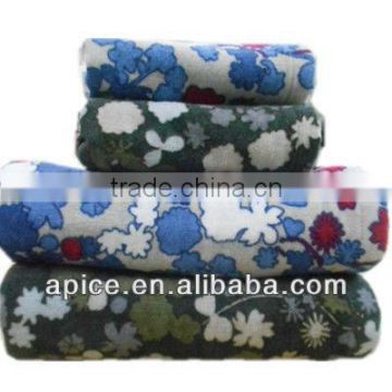 cotton full printing beach towel set