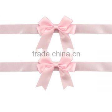 Satin polyester ribbon bow for gift packing