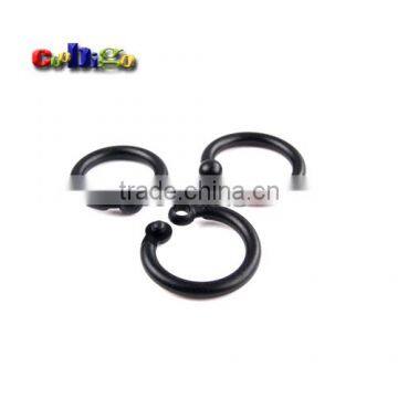 14.5mm Inside Dia. Plastic Safety Buckle Loose Hinge Snap O Ring For Key Chain Backpack #FLC275-B