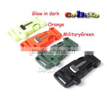 #FLC160(Mix-s) for Paracord Bracelet 3/4"(19mm) Survival Emergency Kit Flint Fire Starter Whistle Buckle                        
                                                Quality Choice