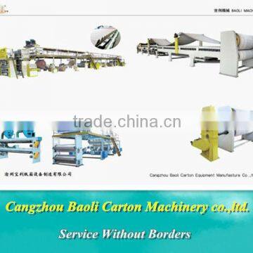 Baoli 3 5 7 layers corrugated carton making machine