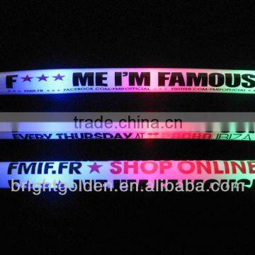 Led flashing foam tube with shrink film cover