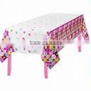 PVC beautiful tablecloth with pattern