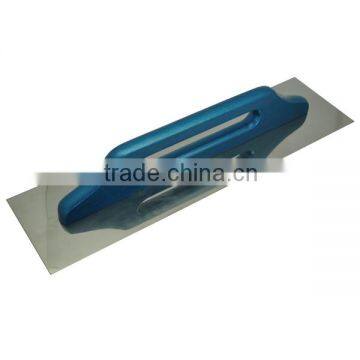 500mm Plastering Trowel With Silver Blue Wooden Handle , Cement Trowel photo-2