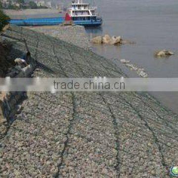 Galvanized river bank protect gabion basket/Stone cage net