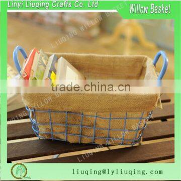Wholesale metal basekt with linners inside