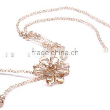 2015 butterfly shaped necklace with crystal