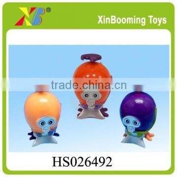 Hot selling funny cartoon toy, wind up toy, plastic octopus toy