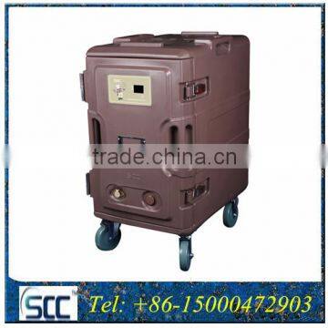 116liter Electrical Heated Trolleys, Hot Food Warming Cabinet for Delivering Meals