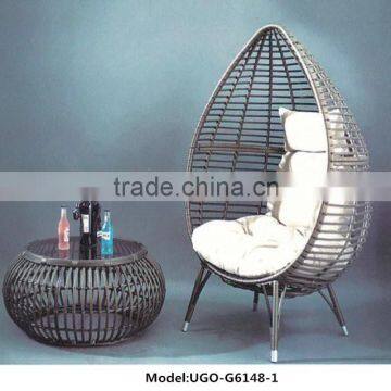 outdoor garden furniture rattan egg pod chair/patio swing chair