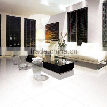 glossy nano porcelain tile, full body polished floor tile, super white vitrified tiles