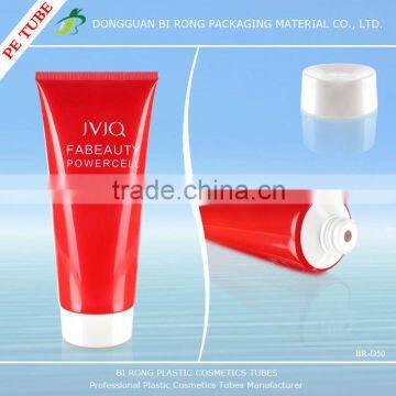 Large Pearlized Plastic Red Cosmetics Tubes