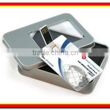 customized logo plastic credit card usb flash drive