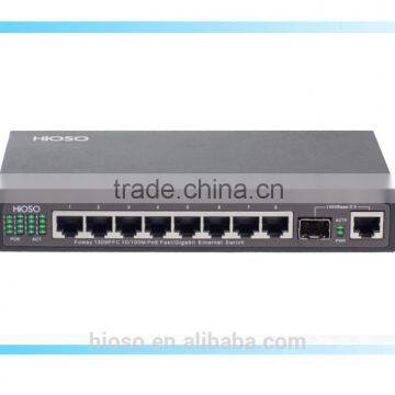 OEM Gigabit 8 Port Power Over Ethernet PoE Switch 48V photo-2