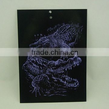 EN71 Certification Engraving card/Scratch art foil paper/foil card/Scratch foil paper engraving art MD11943