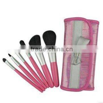 high end makeup brush sets 6 pieces with PU bag