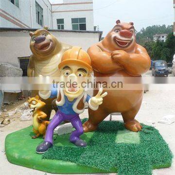 Custom made fiberglass cartoon sculpture