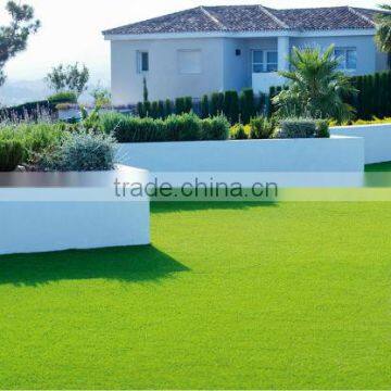 Natural Colour Artificial Turf for Landscape U Shaped Fiber photo-6