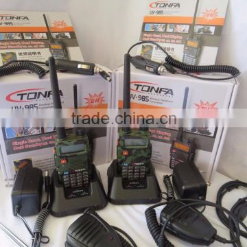 NEW TONFA 2 WAY 8WATT UV985 Walkie Talkie RADIOS UHF & VHF + BONUS