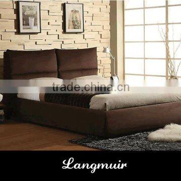 Modern leather bed F006