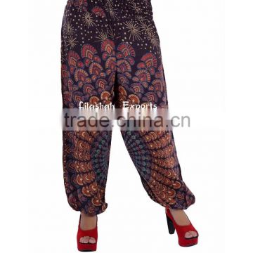 2628 Rayon pant Printed Harem Pants Supplier Patch Skirt Falds Dress Harem Pants Alibaba Trousers Vintage Saree Silk