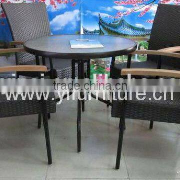 Commercial Use Humanization Armrest Rattan Wicker Office Chairs YC116 photo-6