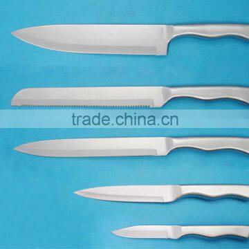 stainless steel handle kitchen knife set