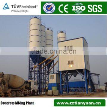 Portable HZS50 Concrete Mixer Plant With Cement Silo photo-2