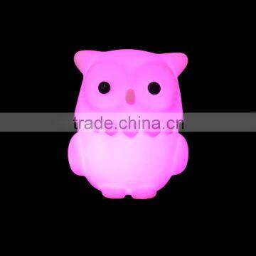 Magic LED color changing festival decoration owl night light