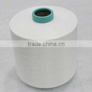 china supplier dty 150/48 polyester yarn semi-dull raw white from 75D-600D