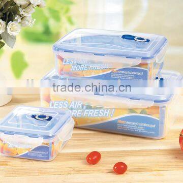 3pcs lunch box lock container with date indicator