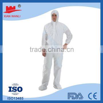 disposable waterproof polypropylene colorful coverall
