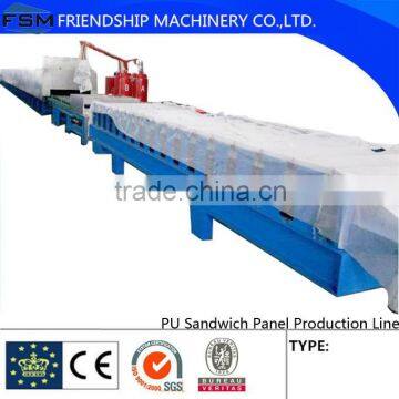 PU Sandwich Panel Production Line PLC Control Continuous Two Layers Steel sandwich Polyurethane