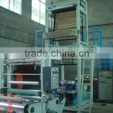 PE film blowing machine with single manual winder