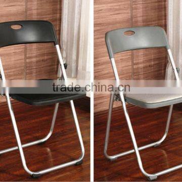 High quality metal steel frame folding plastic chair