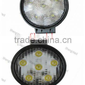 18W 9--32V Round LED work light IP67 Epitsar 4" led work lamp real factory flood/spot beam heavy duty led work lights