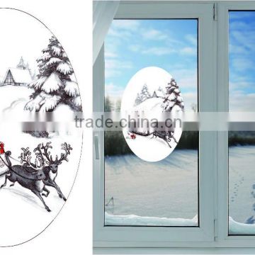 Static Cling Glass Window Christmas Decoration Sticker Printing