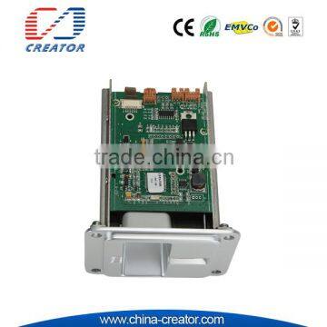 dip card reader with smart bezel for gaming slot machine application