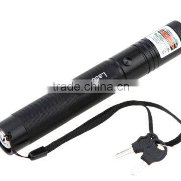 New Arrival Adjustable 50000mW Focus Burning Match Lazer 301 Green Laser Pointer Pen with Safe Key for Sale 10000 Meters