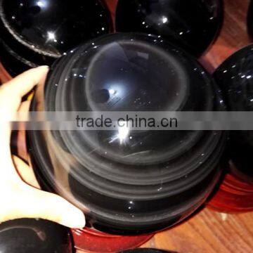 Colored Natural Rock Polished Obsidian Spheres photo-3