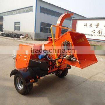 Hot selling WC-22 Selfpower Hydraulic Wood Chipper with 22HP Diesel engine