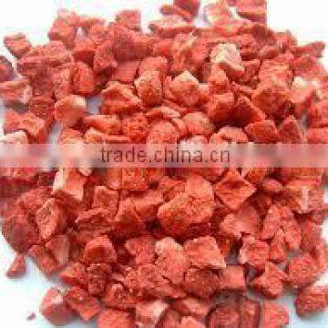 Supply Frozen dried strawberry dices with good quality for sale