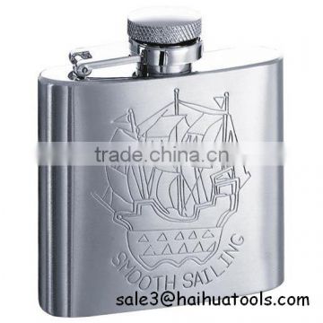 hip flask stainless steel holder/set