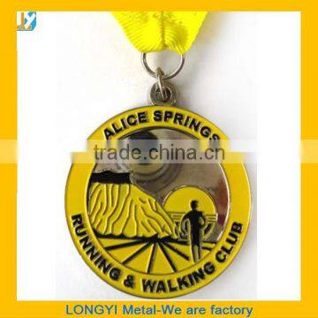 Custom award metal medal , medal ribbon, running medal