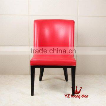 Red color Customized restaurant furniture design restaurant chair YA7085